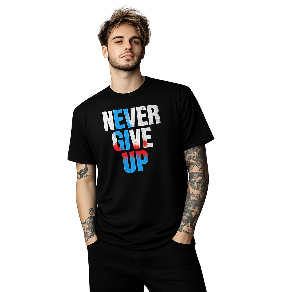 Never Give Up  Unisex Tee